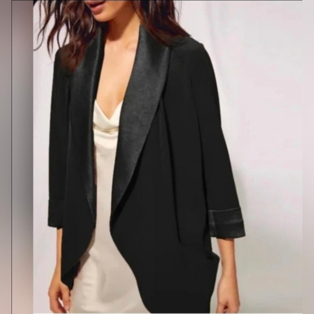 ARITZIA Wilfred Satin Chevalier Blazer Sz 2
